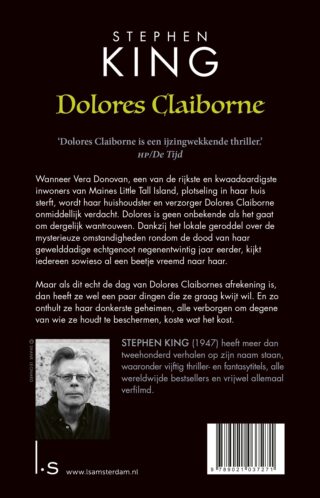 Dolores Claiborne - achterkant