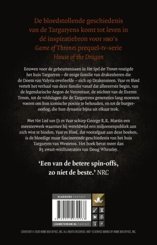 Vuur en Bloed 1 - De Opkomst van het Huis Targaryen (tie-in) - achterkant